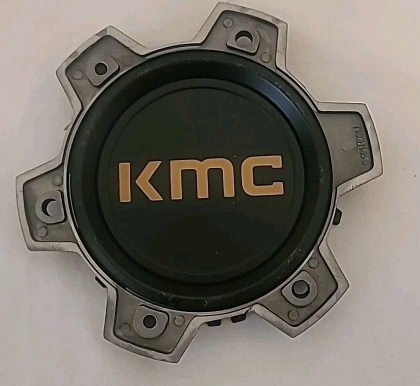 KMC Matte Black w/ Bronze Logo Wheel Center Cap Hub Cap T164H145-6-H18-S6 5.625"